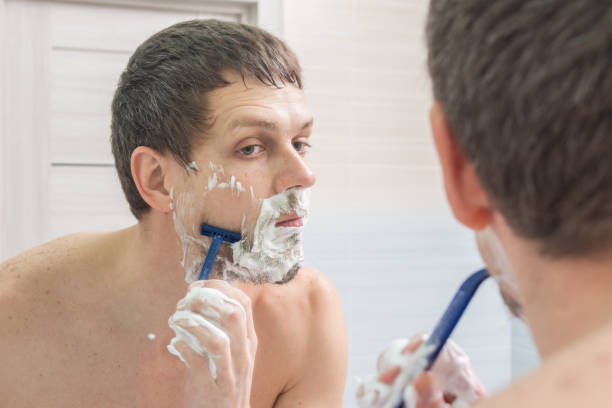 istock The guy shaves early in the morning 944352014