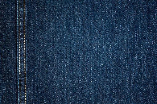 Tela de Blue Jeans con costura. Textura de fondo photo
