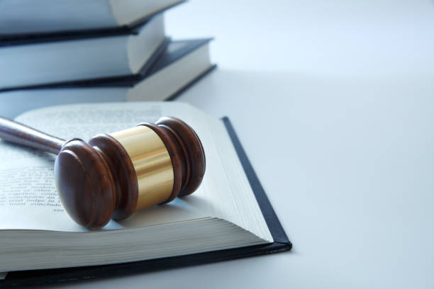 istock Gavel Rests On Top Of Open Law Book 944365264