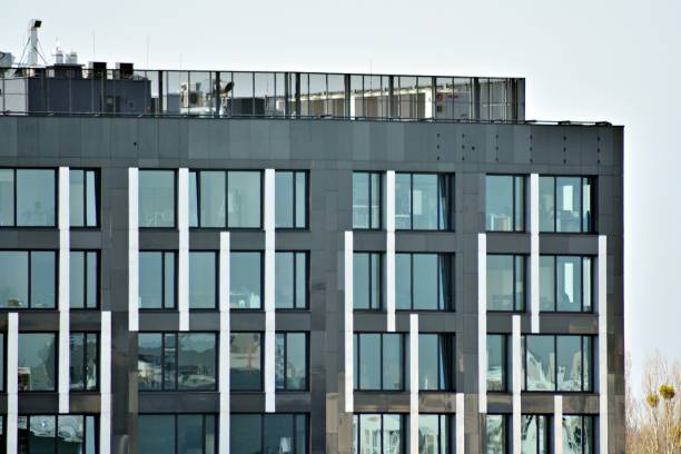 istock Modern architecture, glass and steel. Abstract architectural design. 944367748