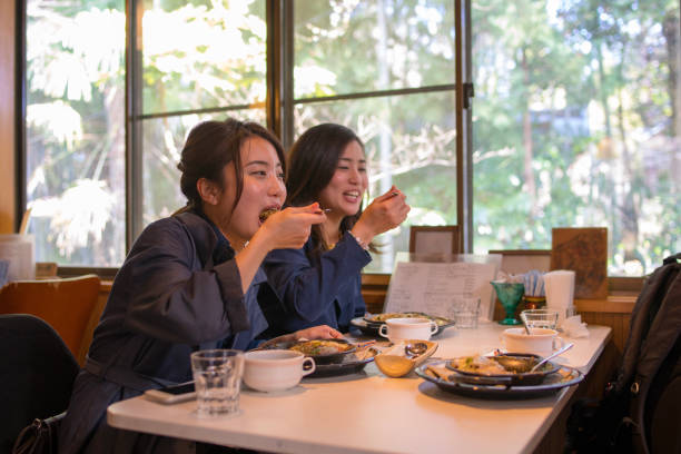 istock Young sisters eating curry for lunch 944377062