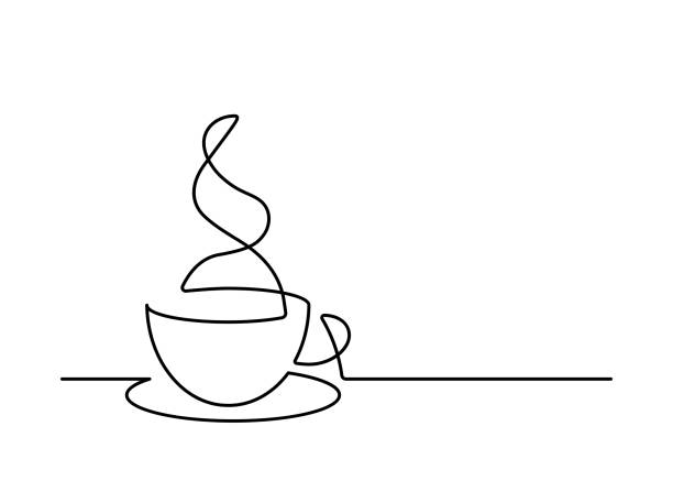 ilustrações, clipart, desenhos animados e ícones de line25 - coffee coffee bean espresso cup