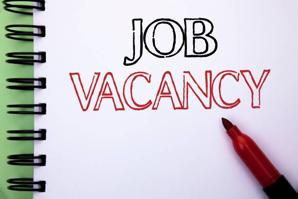istock Handwriting text Job Vacancy. Concept meaning Work Career Vacant Position Hiring Employment Recruit Job written on Notebook Book on the plain background Marker next to it. 944385384
