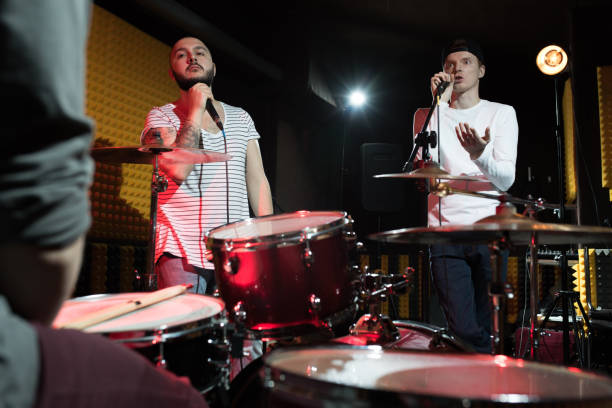 istock Music Band Rehearsing in Studio 944390274