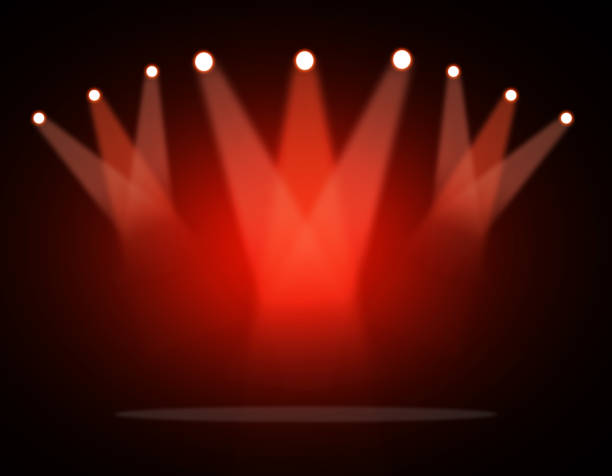 istock The concert on stage background with flood lights 944393842