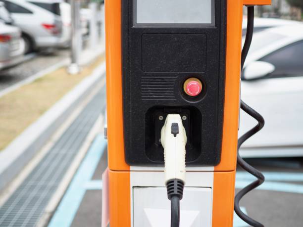 istock Electric car charging station in Korea 944406584
