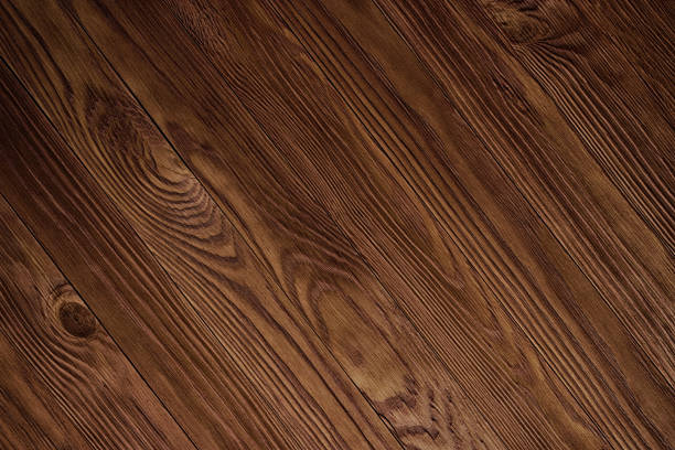 istock atural wooden timber, table surface. Light brown painted hardwood boarded wall 944406828