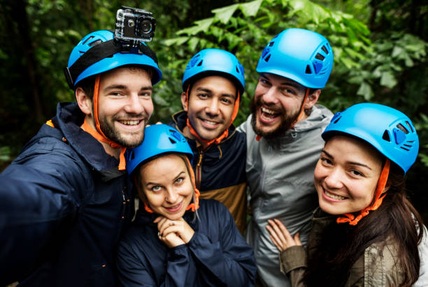 istock Team building outdoor in the forest 944418618