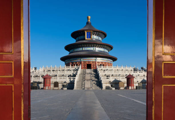 istock View Temple of Heaven from open gate 944422078
