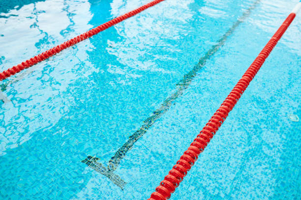 istock Spacious swimming pool with dividers 944425028