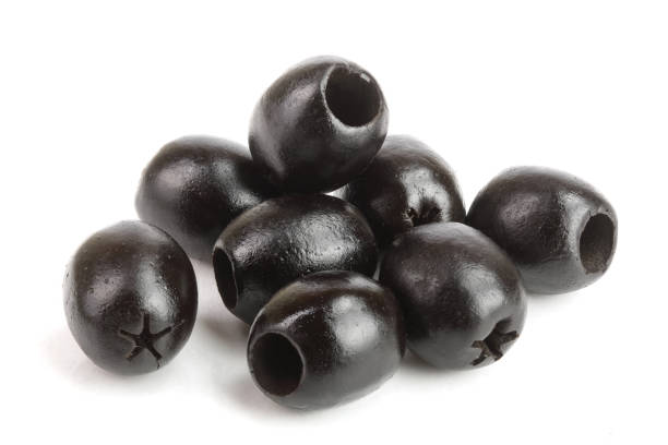 istock whole black olives isolated on white background macro 944444920