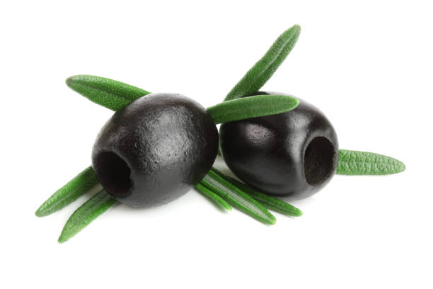 istock whole black olives with rosemary leaf isolated on white background macro 944444938
