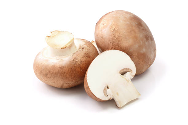 istock Royal Brown champignon with half isolated on white background 944447760