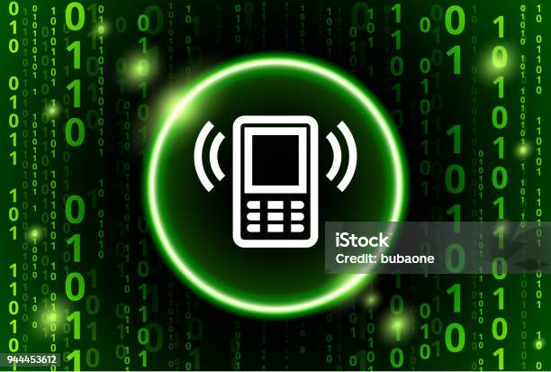 Phone Code Graphic Telephone Binary Code Vector Pattern Background Stock Illustration ...