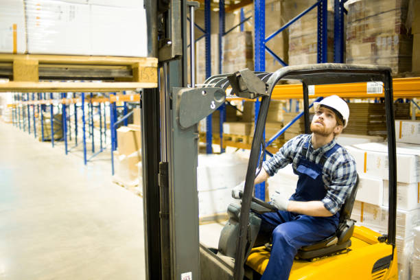 istock Concentrated employee distributing new supply of goods 944457812