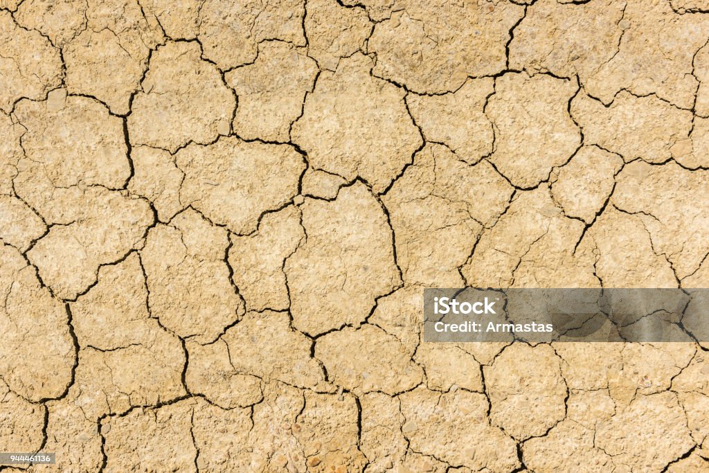 Dry cracked soil background Arid Climate Stock Photo