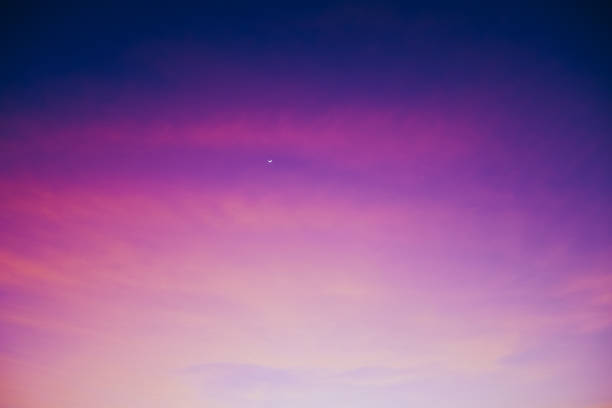 istock Bright vibrant Purple colors romantic sunset sky 944461642