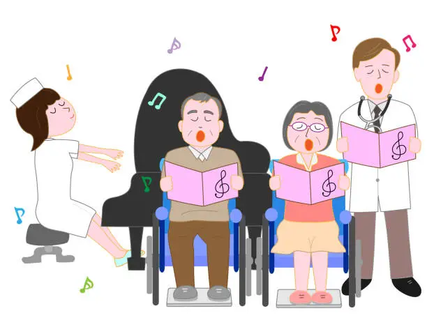 Vector illustration of medical song