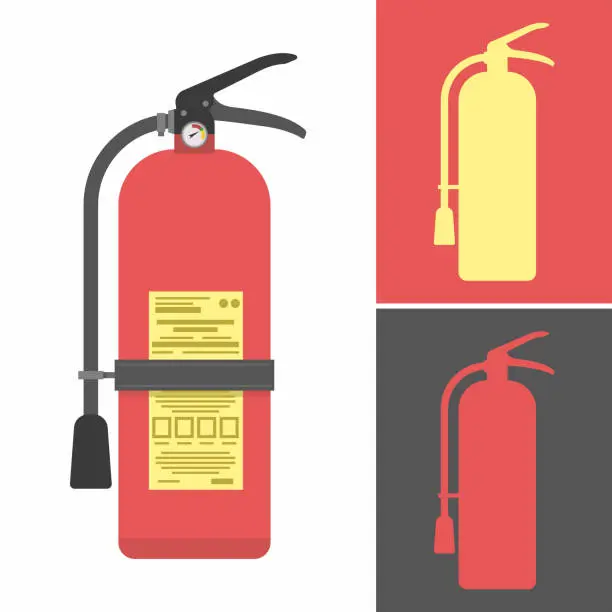 Vector illustration of Fire extinguisher