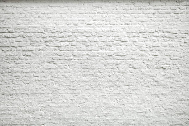 fondo antiguo de pared blanco - construction material material brick building activity fotografías e imágenes de stock