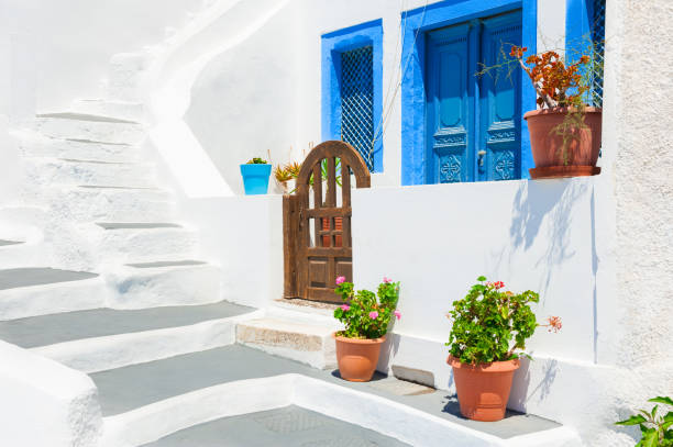 istock Traditional greek white architecture on Santorini island, Greece. 944478724