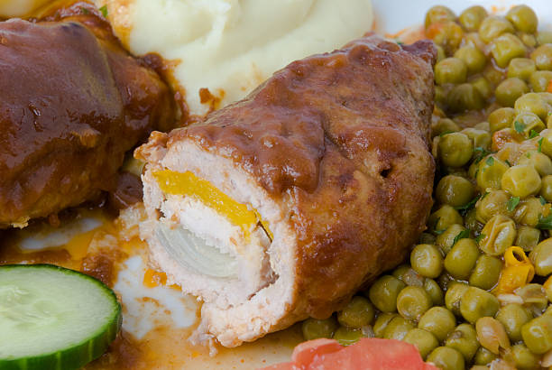 istock gourmet rolled slices of pork. 94448250