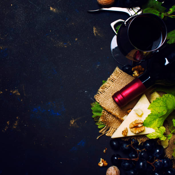 istock Red wine and snacks, Italian food 944483018