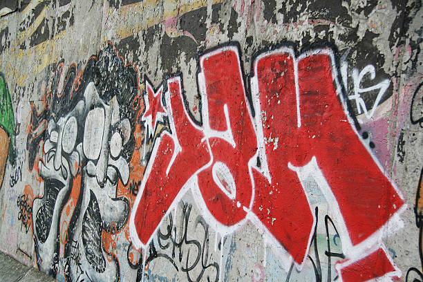istock Colorful graffiti on Berlin Wall in Germany 94448570