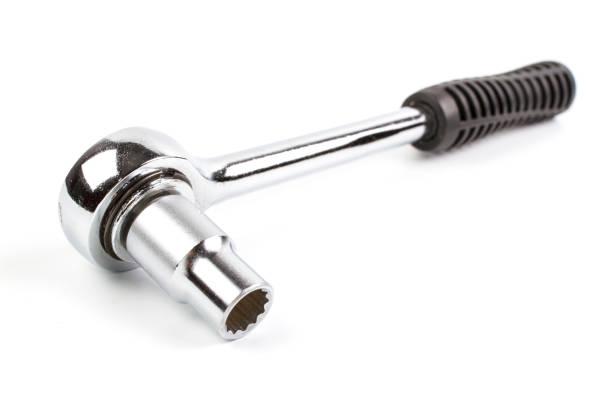 istock Close up at head of  Wrench Ratchet spanner. 944501636