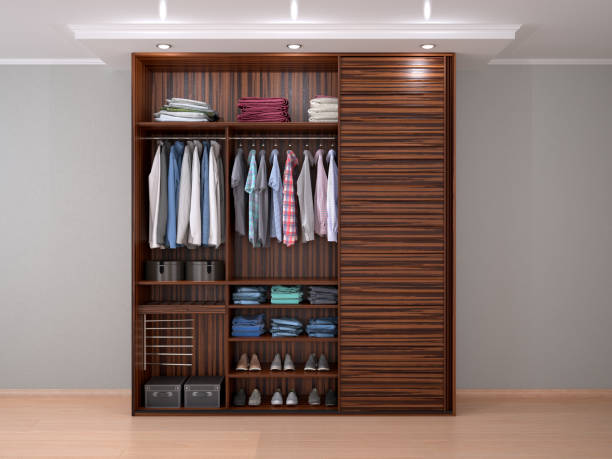 istock wooden outdoor cupboard with sliding doors. 3d illustration 944515130