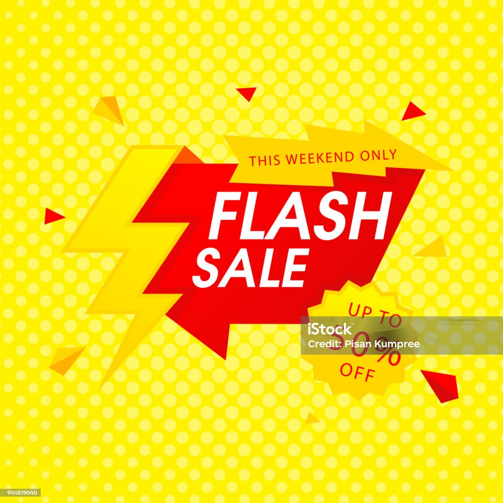 Red Flash Sale Giảm Giá Tới 50 Cho Hình Ảnh Vector Nền Màu Vàng ...