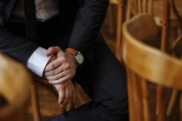 istock Courageous hands with the groom's 944522820