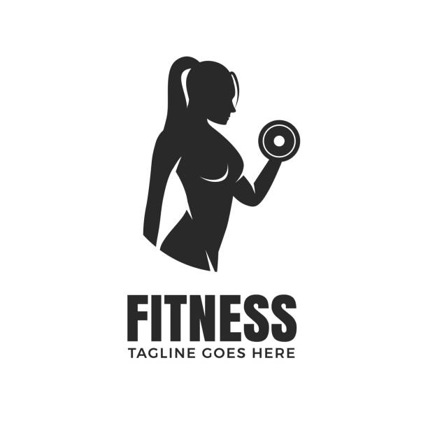 фитнес-женщина изолирована на белом фоне - aerobics instructor illustrations stock illustrations
