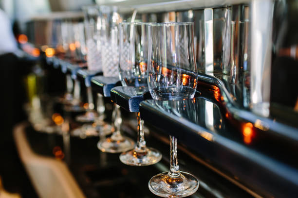 istock Champagne glasses in limousine 944533792