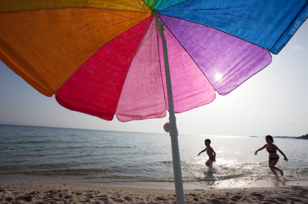 istock Kids Playing Water Sea 944533858