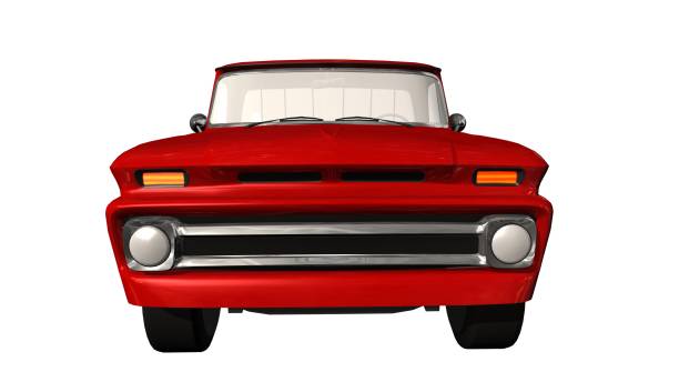 istock A red classic  Pickup Truck isolated on white background 944534814