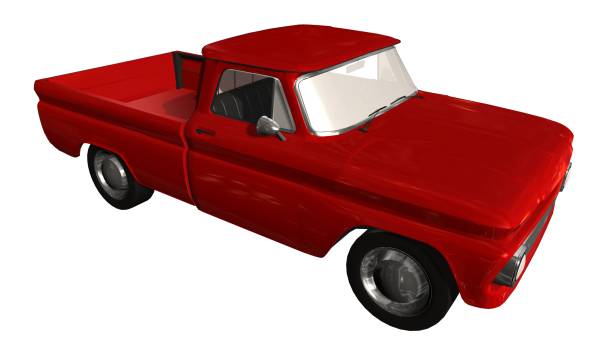 istock A red classic  Pickup Truck isolated on white background 944535082