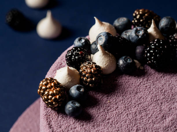 Blueberry mousse cake