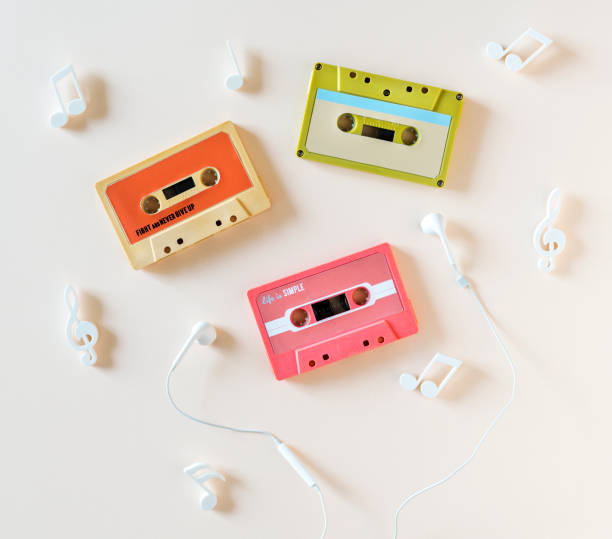 istock Flat lay of cassette tape 944535564