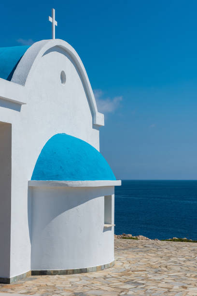 istock Whitewashed church near the ocean 944535570