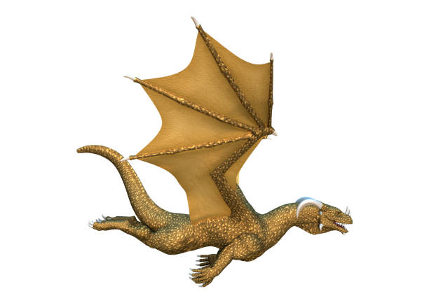 istock 3D rendering fairy tale dragon on white 944536214