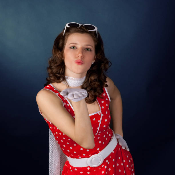 istock Pretty young girl blowing kiss. 94453865