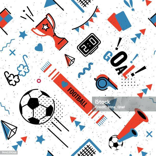 サッカー サッカーのシームレス パターン - サッカーのベクターアート素材や画像を多数ご用意 - サッカー, サッカーボール, スポーツ