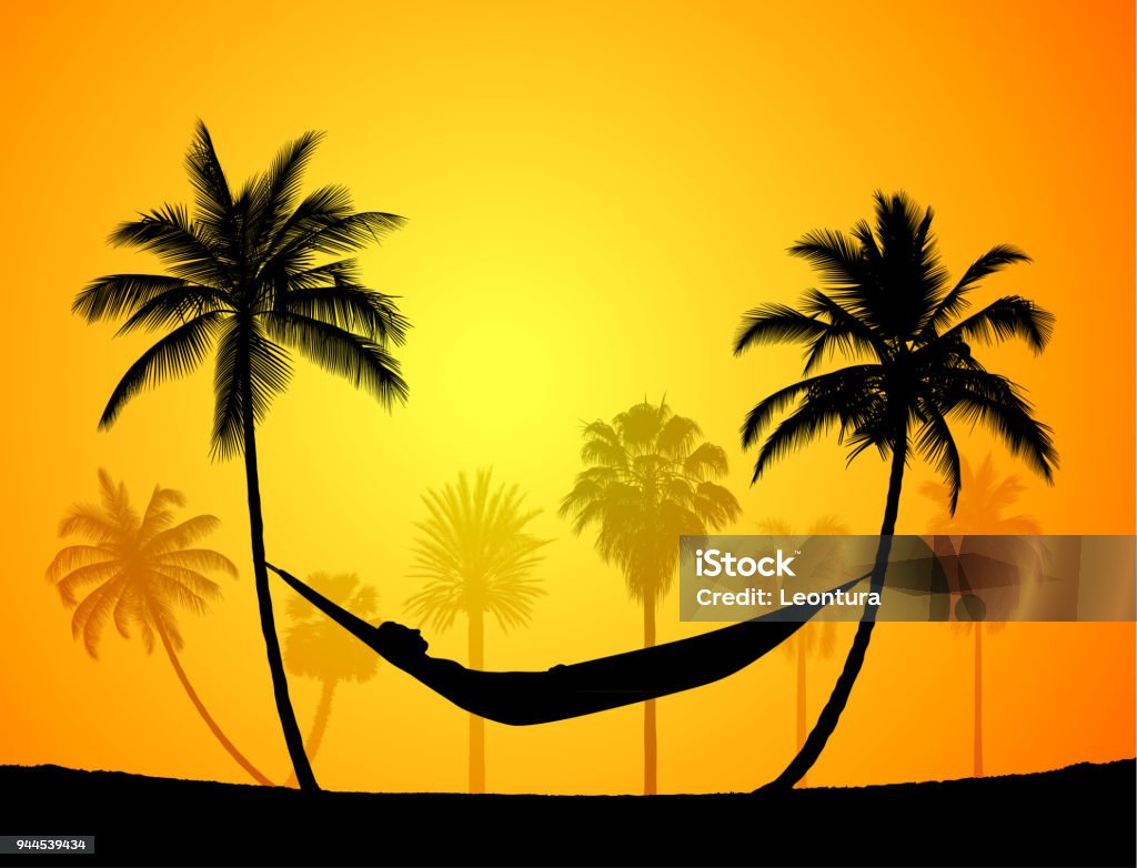 Hammock Hammock. Hammock stock vector