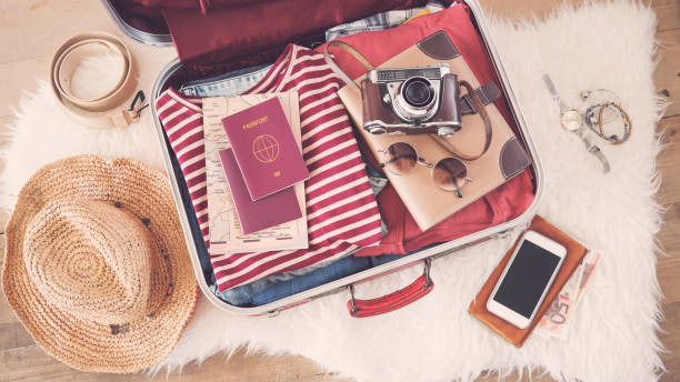 istock Travel suitcase preparing concept 944539506