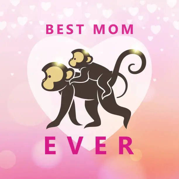 Vector illustration of Best Mom Ever