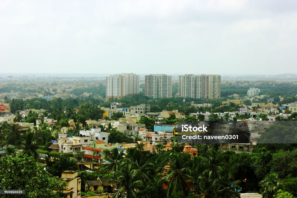 Growing Asian small cities - Bhubaneswar city in India Odisha Stock Photo