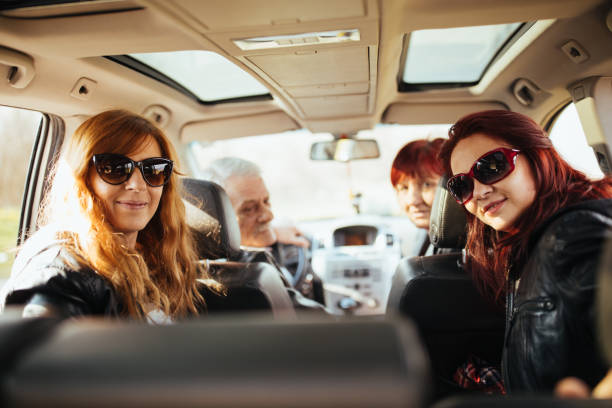 istock Happy family on road trip 944554716