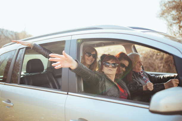 istock Happy family in car 944554856