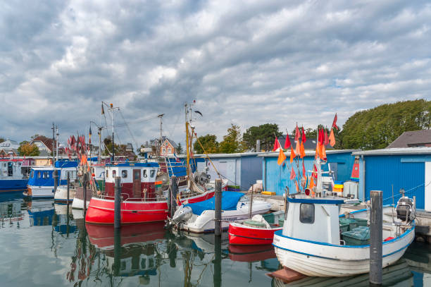 Harbor in Niendorf, Timmendorfer Strand, Baltic Sea, Schleswig-Holstein, Germany, Europe
